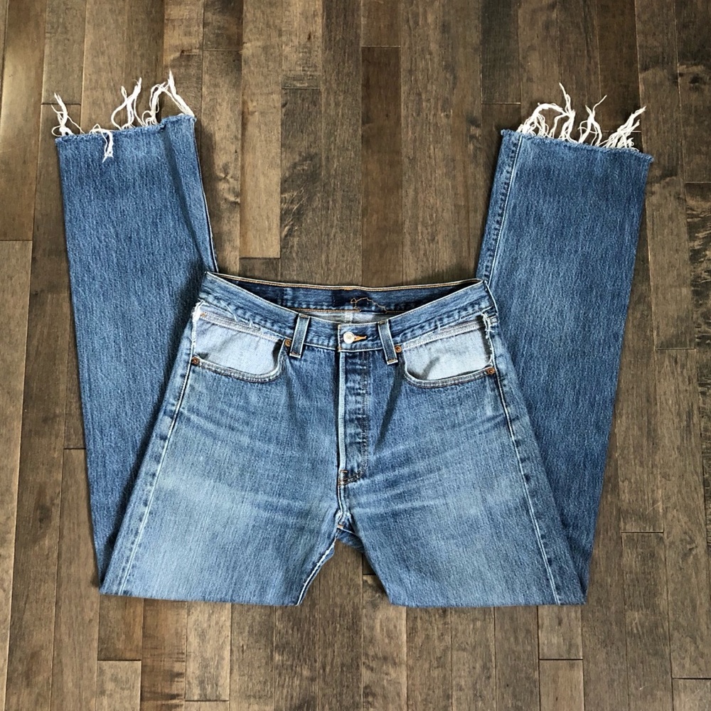 Vintage Levi’s 501 custom deconstructed jeans!!!